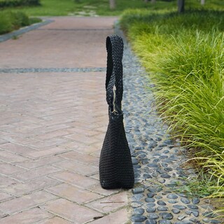 Foto 5 | Foto 5 | Bolso De Piel Tejida A Mano Rimini Gemma Oversize Black - Venta Internacional.