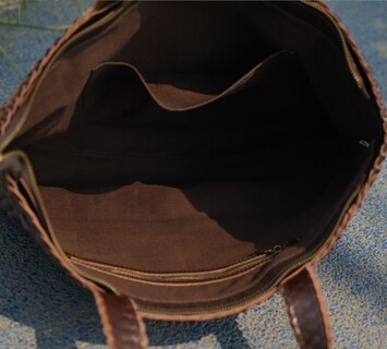 Foto 7 | Foto 7 | Bolso De Piel Tejida A Mano Rimini Gemma Oversize Black - Venta Internacional.
