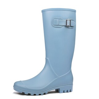 Foto 1 | Foto 1 | Botas De Lluvia Dksuko Para Mujer Altas E Impermeables Color Azul Wellington - Venta Internacional.