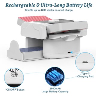 Foto 5 | Foto 5 | Barajador De Cartas Holiky Automático De 2 Barajas Recargable - Venta Internacional.