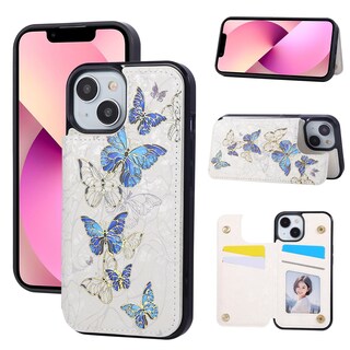 Foto 1 | Foto 1 | Funda Tipo Cartera Ueebai Para Iphone 14 Plus Con Tarjeteros Color Azul - Venta Internacional.