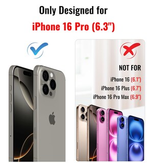 Foto 2 | Foto 2 | Funda De Teléfono Vanxiliiy Compatible Con Iphone 16 Pro Color Morado - Venta Internacional.