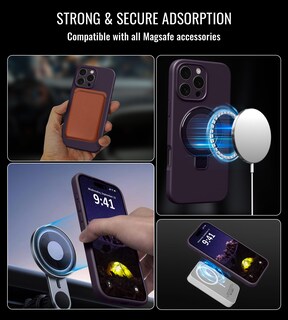 Foto 3 | Foto 3 | Funda De Teléfono Vanxiliiy Compatible Con Iphone 16 Pro Color Morado - Venta Internacional.