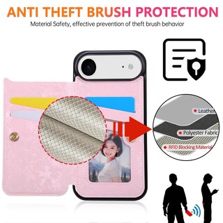 Foto 3 | Foto 3 | Funda Tipo Cartera Ueebai Para Iphone Air Con Tarjeteros Rfid Rose - Venta Internacional.