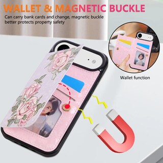 Foto 4 | Foto 4 | Funda Tipo Cartera Ueebai Para Iphone Air Con Tarjeteros Rfid Rose - Venta Internacional.