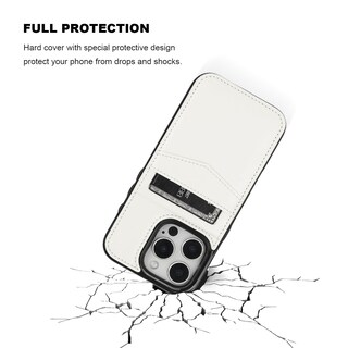 Foto 6 | Foto 6 | Funda Tipo Cartera Compatible Con Iphone 16 Pro Kihuwey Color Blanco - Venta Internacional.
