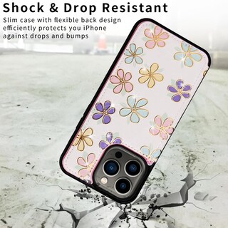 Foto 5 | Foto 5 | Funda Tipo Cartera Ueebai Para Iphone 12 Pro Max Con Tarjeteros Color Blanco - Venta Internacional.