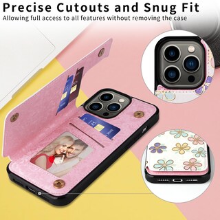 Foto 6 | Foto 6 | Funda Tipo Cartera Ueebai Para Iphone 12 Pro Max Con Tarjeteros Color Blanco - Venta Internacional.