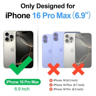 Foto 2 | Foto 2 | Funda Tipo Cartera Antsturdy Compatible Con Iphone 16 Pro Max - Venta Internacional.