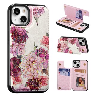 Foto 1 | Foto 1 | Funda Tipo Cartera Ueebai Para Iphone 16 De Piel Sintética Blanca Y Rosa - Venta Internacional.