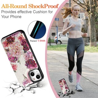 Foto 5 | Foto 5 | Funda Tipo Cartera Ueebai Para Iphone 16 De Piel Sintética Blanca Y Rosa - Venta Internacional.