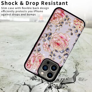 Foto 6 | Foto 6 | Funda Tipo Cartera Ueebai Para Iphone 13 Pro De Piel Sintética Morada Y Rosa - Venta Internacional.