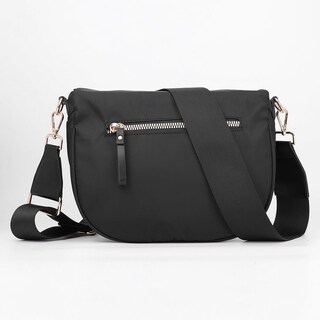 Foto 4 | Foto 4 | Bandolera De Nailon Con Forma De Sillín Para Mujer Bandolera Negra - Venta Internacional.