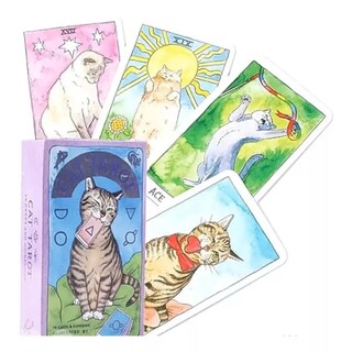 Foto 1 | Foto 1 | Cartas De Tarot Rider-waite Versión 78 Cartas Edición Especial Para Gatos - Venta Internacional.