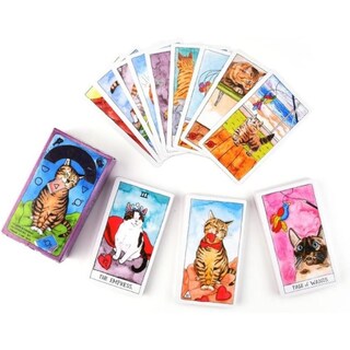 Foto 2 | Foto 2 | Cartas De Tarot Rider-waite Versión 78 Cartas Edición Especial Para Gatos - Venta Internacional.