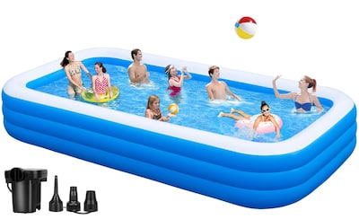 Foto 1 | Foto 1 | Piscina Inflable Kingcaesar Grande De 330 Litros Para Adultos Con Bomba - Venta Internacional.