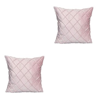 Foto 1 | Foto 1 | Funda De Cojín Fundasa Rombo Design Velvet 43 X 43 Cm  Color Rosa  Paquete De 2 - Venta Internacional.