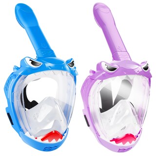 Foto 1 | Foto 1 | Máscara Facial Completa Zipoute Para Niños Snorkeling Gear Con Vista De 180° Paquete De 2 - Venta Internacional.