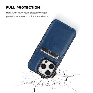 Foto 6 | Foto 6 | Funda Tipo Cartera Kihuwey Compatible Con Iphone 16 Pro 6.3 Color Azul - Venta Internacional.
