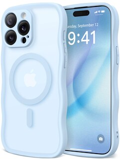 Foto 1 | Foto 1 | Funda De Teléfono Capraro Cute Para Iphone 13 Pro Max Azul Claro - Venta Internacional.