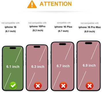 Foto 2 | Foto 2 | Funda Tipo Cartera Kihuwey Compatible Con Iphone 16 De 6 1 Pulgadas - Venta Internacional.