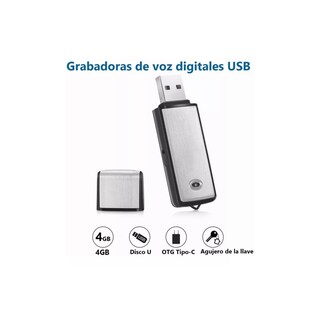 Foto 3 | Foto 3 | Mini Grabadora De Voz Espía Generico Usb De 16 Gb Con Micrófono 4 Horas - Venta Internacional.