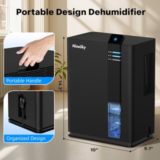 Foto 6 | Foto 6 | Deshumidificador Ninesky H2 Para El Hogar 2900 Ml/d 800 Pies Cuadrados Con Apagado Automático - Venta Internacional.