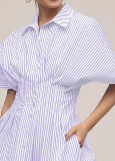 Foto 2 | Foto 2 | Vestido Camisero Synound Plisado Con Botones En La Parte Delantera Para Mujer - Venta Internacional.