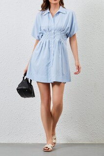 Foto 7 | Foto 7 | Vestido Jeibkouy De Verano De Manga Corta Con Botones En La Parte Delantera Para Mujer - Venta Internacional.