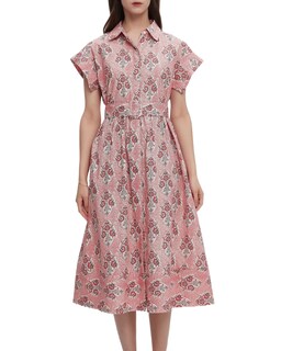 Foto 1 | Foto 1 | Vestido Ezapine Para Mujer Verano 2025 Casual Con Alas Florales Rosa - Venta Internacional.