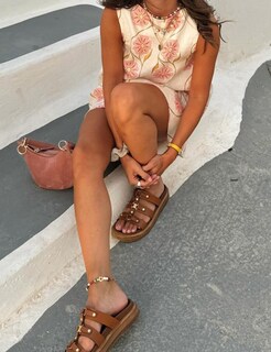 Foto 7 | Foto 7 | Vestido Bqdcqb Sin Mangas Con Estampado Floral De Verano Para Mujer - Venta Internacional.