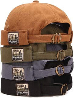 Foto 1 | Foto 1 | Gorro Mongous Para Hombre  Con Parche De Algodón  Sin Ala  Diseño De Calavera  Estilo Marinero - Venta Internacional.