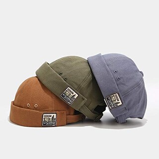 Foto 3 | Foto 3 | Gorro Mongous Para Hombre  Con Parche De Algodón  Sin Ala  Diseño De Calavera  Estilo Marinero - Venta Internacional.