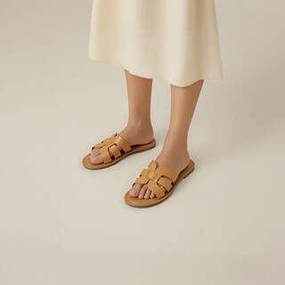 Foto 6 | Foto 6 | Sandalias Mazeskin Memory Foam H-band Para Mujer Piel Beige - Venta Internacional.