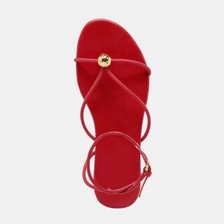 Foto 3 | Foto 3 | Sandalias Xbkxmk Con Tiras Planas Rojas Para Mujer Slingback - Venta Internacional.