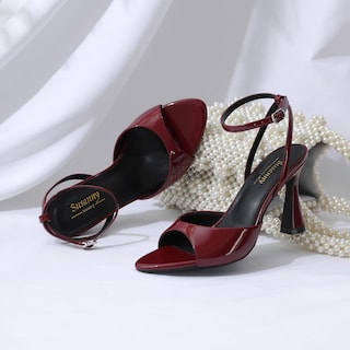 Foto 5 | Foto 5 | Sandalias De Tacón Susanny Burgundy Para Mujer Rojo Oscuro 10 - Venta Internacional.
