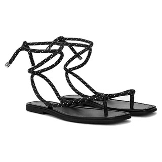 Foto 1 | Foto 1 | Sandalias Rjylp Con Cuerda Plana Para Mujer Puntera Abierta - Venta Internacional.