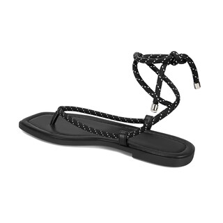 Foto 5 | Foto 5 | Sandalias Rjylp Con Cuerda Plana Para Mujer Puntera Abierta - Venta Internacional.