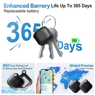 Foto 5 | Foto 5 | Rastreador Bluetooth Xsutic Air Tag Para Android Paquete De 4 Unidades Color Negro - Venta Internacional.