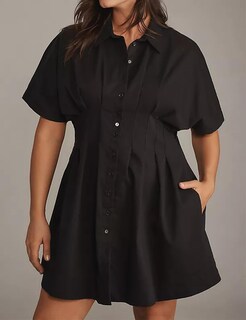 Foto 7 | Foto 7 | Vestido Camisero Synound Para Mujer Con Botones En La Parte Delantera Hacia Abajo Negro - Venta Internacional.