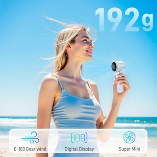 Foto 5 | Foto 5 | Ventilador Portátil De Mano Con Batería Narix Turbo De 14000 Rpm Y 10 H - Venta Internacional.