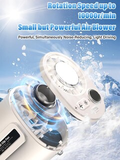 Foto 2 | Foto 2 | Ventilador Portátil Portátil Uoiai Recargable De 5000 Mah Con Enfriador De Hielo - Venta Internacional.