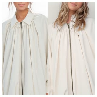 Foto 3 | Foto 3 | Chaqueta Xunger Puffed Bomber Para Mujer De Gran Tamaño Color Beige - Venta Internacional.
