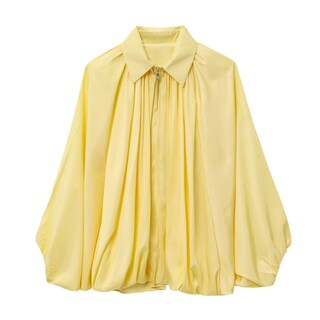 Foto 1 | Foto 1 | Chaqueta Xunger Puffed Bomber Para Mujer Color Amarillo Talla M - Venta Internacional.