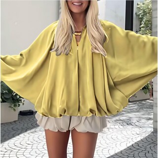 Foto 3 | Foto 3 | Chaqueta Xunger Puffed Bomber Para Mujer Color Amarillo Talla M - Venta Internacional.