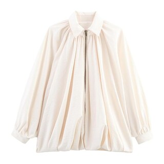 Foto 1 | Foto 1 | Chaqueta Xunger Puffed Bomber Para Mujer De Gran Tamaño Color Beige - Venta Internacional.