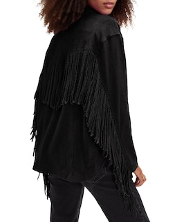 Foto 1 | Foto 1 | Chaqueta Locachy De Gamuza Sintética Con Flecos Vintage Vaquera Vaquera Para Mujer - Venta Internacional.