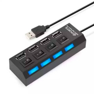 Foto 1 | Foto 1 | Hub Usb De 4 Puertos Usb 2.0 Con Luz Indicadora - Venta Internacional.