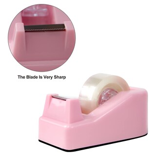 Foto 2 | Foto 2 | Dispensador De Cinta Adhesiva Yiautao Soporte Para Rollos De Escritorio Color Rosa - Venta Internacional.