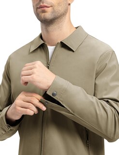 Foto 4 | Foto 4 | Chaqueta Cortavientos Ligera Tbmpoy Para Hombre Color Caqui Resistente Al Agua - Venta Internacional.